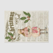  Kerstmis van 1907 - Sheet Music-decoupage Craft Tissuepapier (Voorkant)