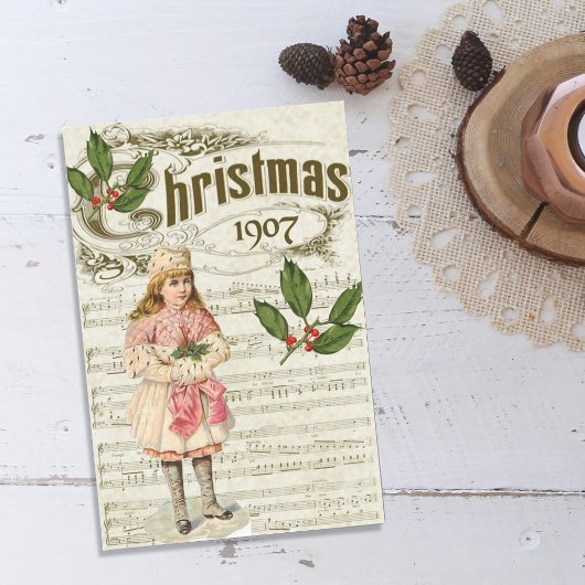  Kerstmis van 1907 - Sheet Music-decoupage Craft Tissuepapier