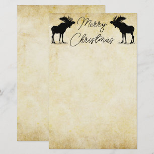 Kerstmis van Amerikaanse elanden Briefpapier
