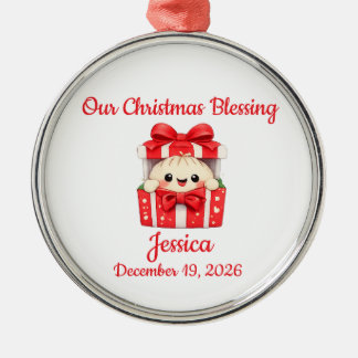 Kerstmis van baby Dumpling Metalen Ornament