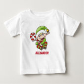 Kerstmis van baby met de kerstkerstmanriet (Voorkant)