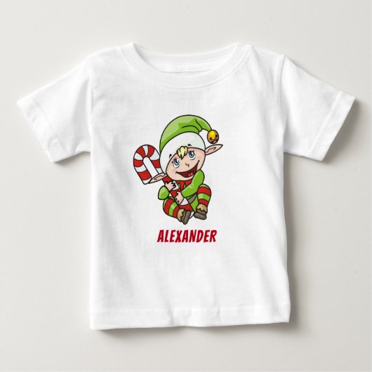 Kerstmis van baby met de kerstkerstmanriet (Voorkant)