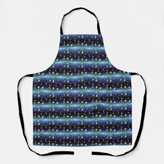 Kerstmis van Basketball Player Schort (Voorkant)
