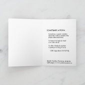 KERSTMIS VAN BOEDHA: Soms een Gedicht. Feestdagen Kaart (Binnen)