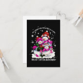 Kerstmis van Borstkanker Kaart (Voorkant / Achterkant in situ)