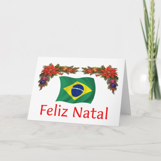 Kerstmis van Brazilië Feestdagen Kaart (Voorkant)