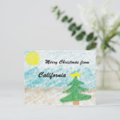Kerstmis van Californië Feestdagenkaart (Staand voorkant)