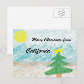 Kerstmis van Californië Feestdagenkaart (Voorkant / Achterkant)