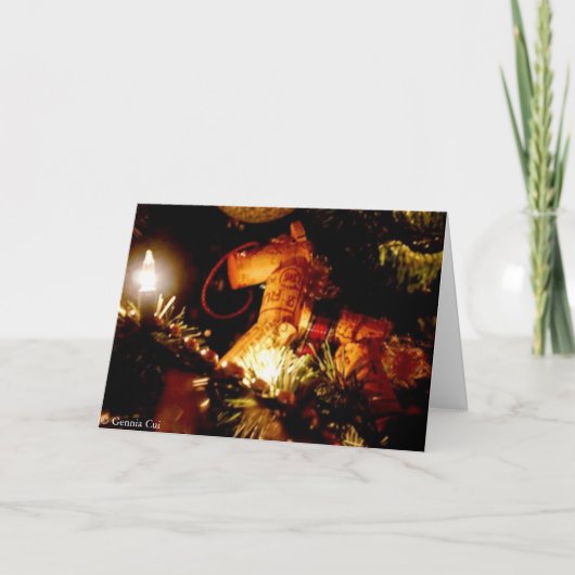 Kerstmis van Californië met Gezegde Feestdagen Kaart (Voorkant)