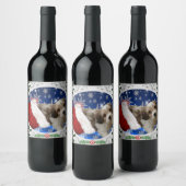 Kerstmis van Cavachon Wijn Etiket (Flessen)