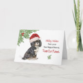 Kerstmis van Cavalier King Charles Spaniel Hond Kaart (Voorkant)