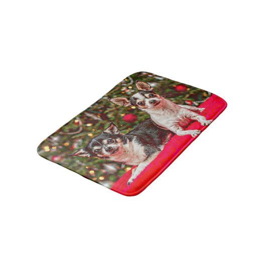 Kerstmis van Chihuahua Badmat (Gekanteld)
