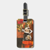 Kerstmis van Chihuahua Bagagelabel (Voorkant verticaal)