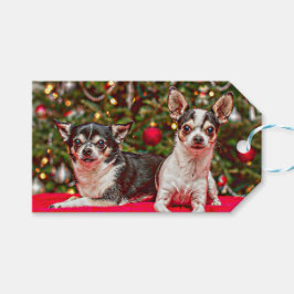 Kerstmis van Chihuahua Cadeaulabel