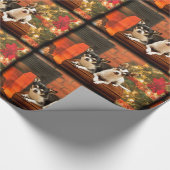 Kerstmis van Chihuahua Cadeaupapier (Hoek)