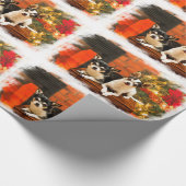 Kerstmis van Chihuahua Cadeaupapier (Hoek)