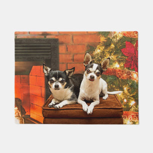 Kerstmis van Chihuahua Deurmat