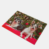 Kerstmis van Chihuahua Deurmat (Schuin)