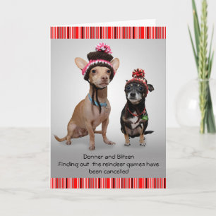 Kerstmis van Chihuahua Feestdagen Kaart