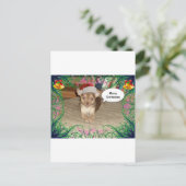 Kerstmis van Chihuahua Feestdagenkaart (Staand voorkant)