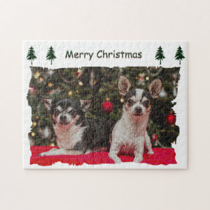 Kerstmis van Chihuahua Legpuzzel
