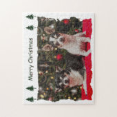 Kerstmis van Chihuahua Legpuzzel (Verticaal)