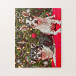 Kerstmis van Chihuahua Legpuzzel