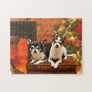 Kerstmis van Chihuahua Legpuzzel