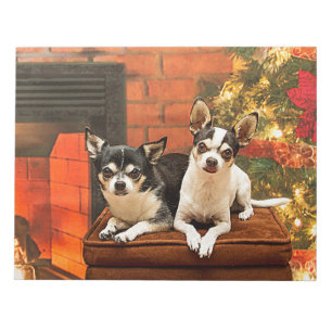 Kerstmis van Chihuahua Notitieblok