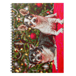 Kerstmis van Chihuahua Notitieboek