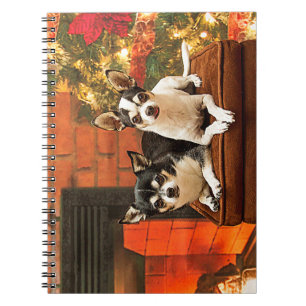 Kerstmis van Chihuahua Notitieboek