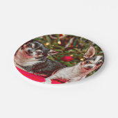 Kerstmis van Chihuahua Papieren Bordje (Gekanteld)