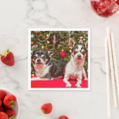 Kerstmis van Chihuahua Servet (Insitu)