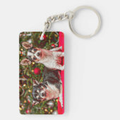 Kerstmis van Chihuahua Sleutelhanger (achterkant)