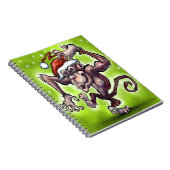 Kerstmis van chimpansee notitieboek (Rechterzijde)