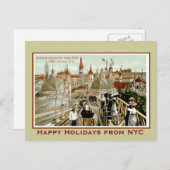 Kerstmis van Coney Island Feestdagenkaart (Voorkant / Achterkant)