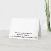 Kerstmis van Critters van de woestijn Feestdagen Kaart (Achterkant)