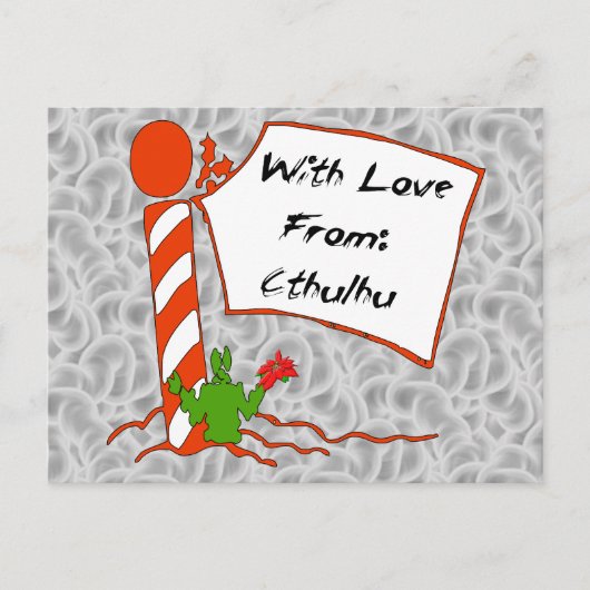 Kerstmis van Cthulhu Feestdagenkaart (Voorkant)