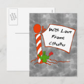 Kerstmis van Cthulhu Feestdagenkaart (Voorkant / Achterkant)