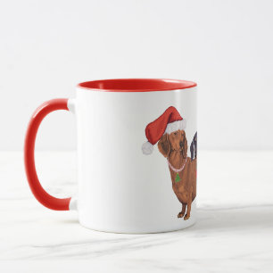 Kerstmis van Dachshonden Mok