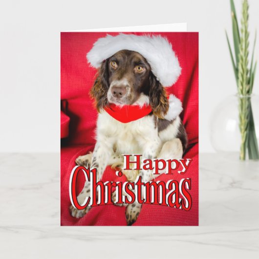 Kerstmis van de aanzetsteen feestdagen kaart (Voorkant)