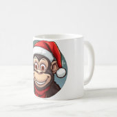 Kerstmis van de aap koffiemok (Voorkant rechts)
