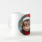 Kerstmis van de aap koffiemok (Voorkant links)
