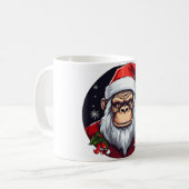 Kerstmis van de aap koffiemok (Voorkant links)