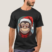 Kerstmis van de aap t-shirt (Voorkant)