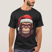 Kerstmis van de aap t-shirt (Voorkant)