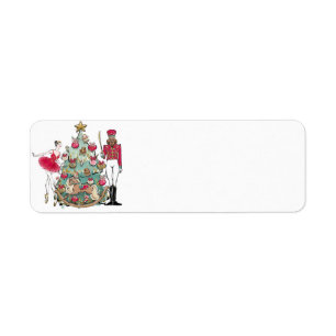 Kerstmis van de Balletdanser van de notekraker Etiket