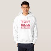 Kerstmis van de beer hoodie (Voorkant volledig)
