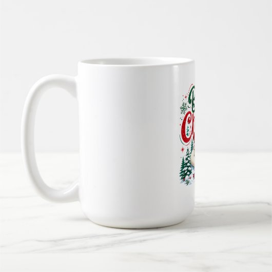 Kerstmis van de beer koffiemok (Links)