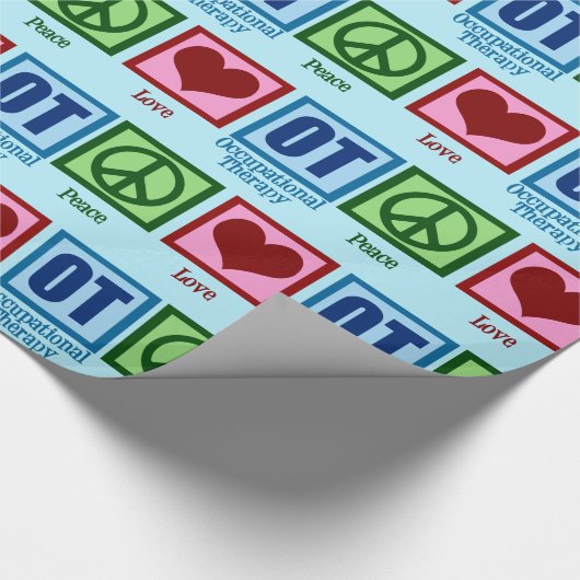 Kerstmis van de BeroepsTherapie van de Liefde van Cadeaupapier (Hoek)